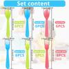 18pcs Kids Forks and Spoons Set Food Grade PP Toddler Utensils Colorful Kids Silverware Set Reusable Kids Utensils Set For Party