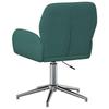 Swivel Chair 54 X 58 X 90 Cm Dark Green Fabric