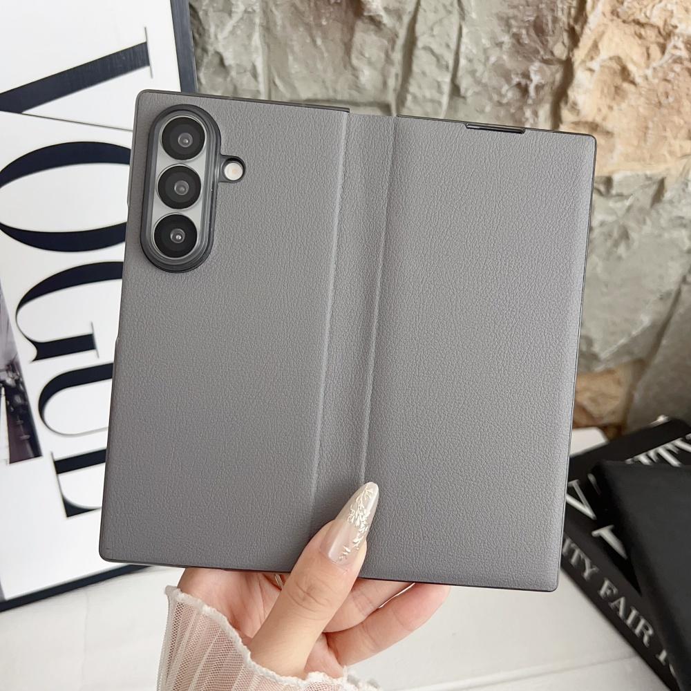 Samsung Galaxy Z Fold 5 6 7 Fold6 Comfortable Touch All Inclusive Slim Cover Fliping Leather Z Fold7 Business Phone Case