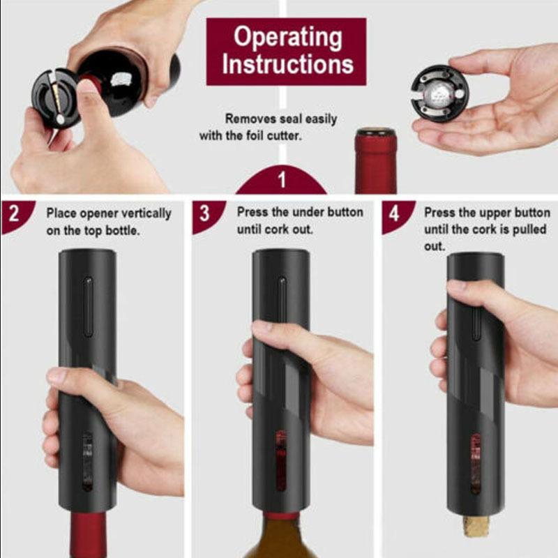 Οικιακό αυτόματο ανοιχτήρι φιαλών κρασιού Ηλεκτρικό εργαλείο φελλού