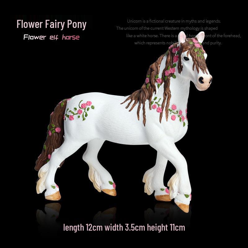 European Mythical Pegasus Unicorn Toy Model: Elf, Mythical Creature, Magic Beast 