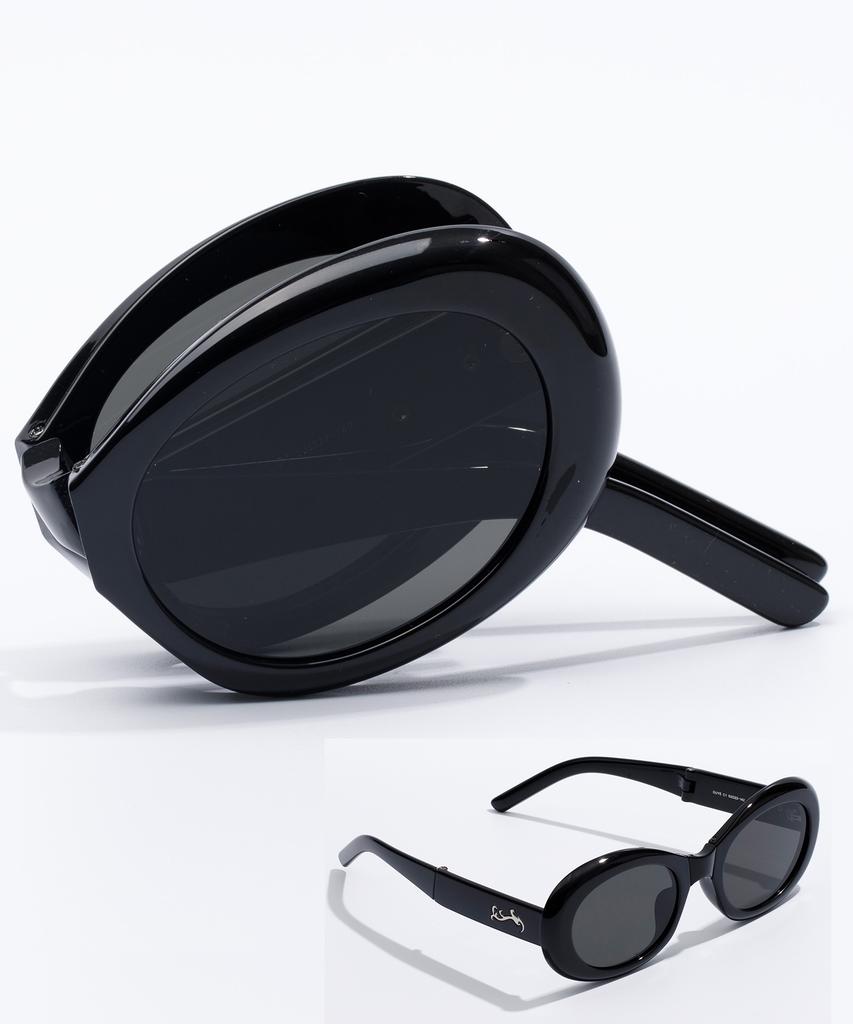 Likkeullou Rc Duye Folder Sunglasses Black