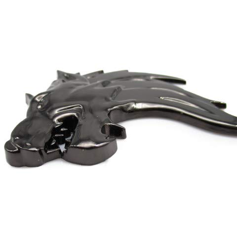 Wolf Wolf Car 3D Emblem Sticker Metal Left Right Easy