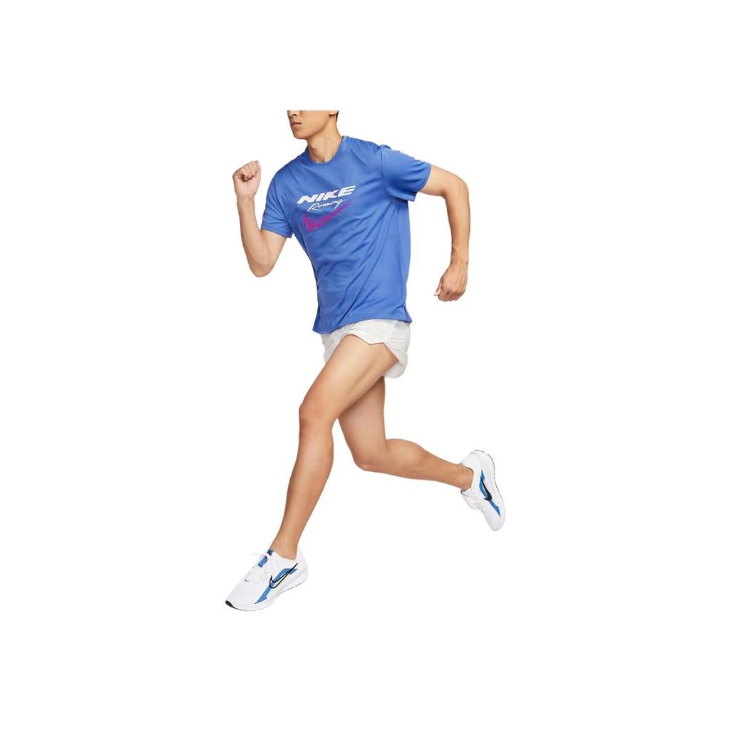 Nike Logo Crew Neck Pullover Short Sleeve T-Shirt Men T-Shirts Comet-Blue HV2136-411