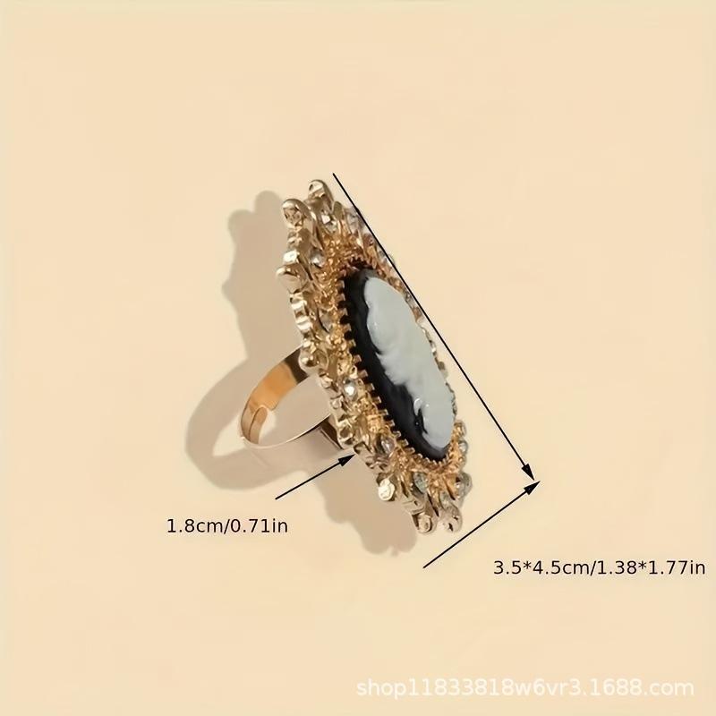 Изысканное, высокое качество, одиночное, роскошное, овальное, для лица, головное, цветок, пластина, бриллиантовое кольцо, производитель золотой