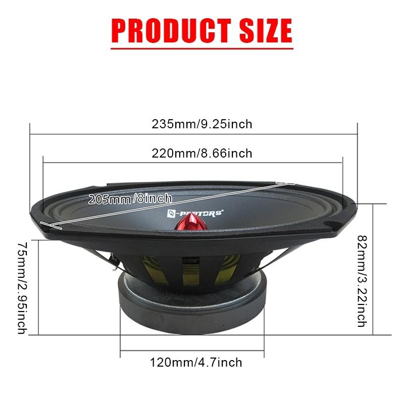 

1PC 6*9 Inch High-Fidelity Mid-Range Car Speaker 1200W Surround Sound Systems Music Players Audio Music Stereo Subwoofer Speaker