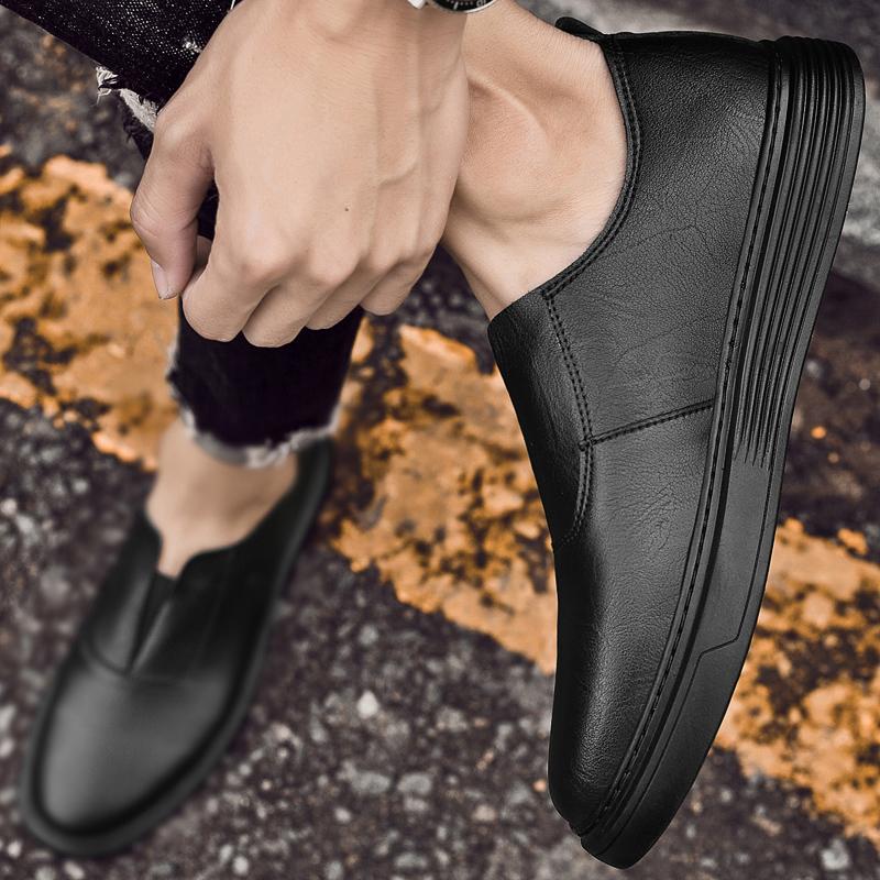 Fashion Luxury Brand Men Flats Casual Genuine Leather Shoes Business Men Loafers Formal Office Moccasins Slip on Soft Sole Driving Shoes