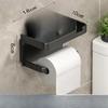 Nem perforált WC-papír tartó Mobiltelefon tároló állvány Műanyag falra szerelhető WC-papírdoboz WC-papír tekercstartó