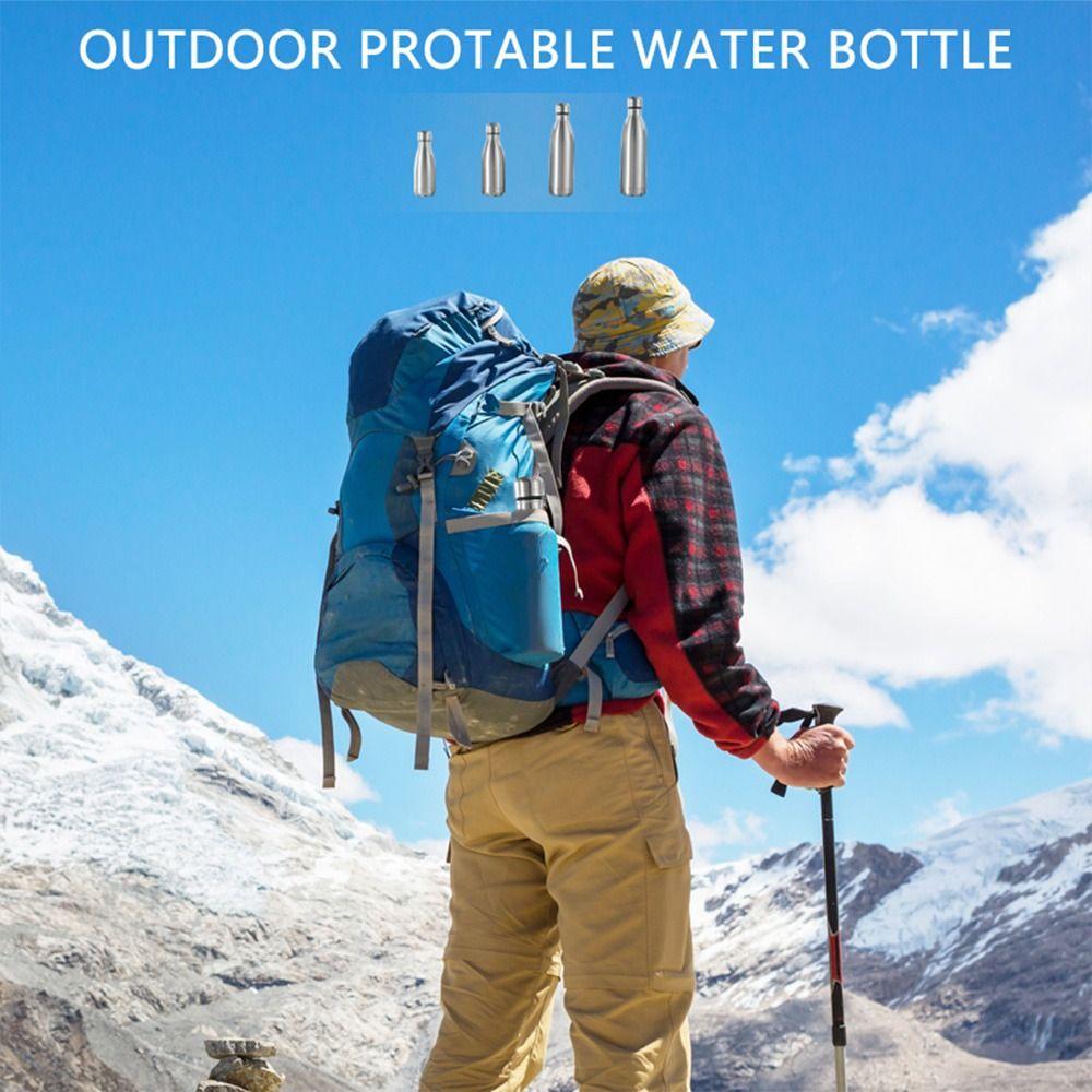 Kids Large Capacity Stainless Steel Cola Drink Cup Leak-proof Kettle Drinking Sports Water Bottle