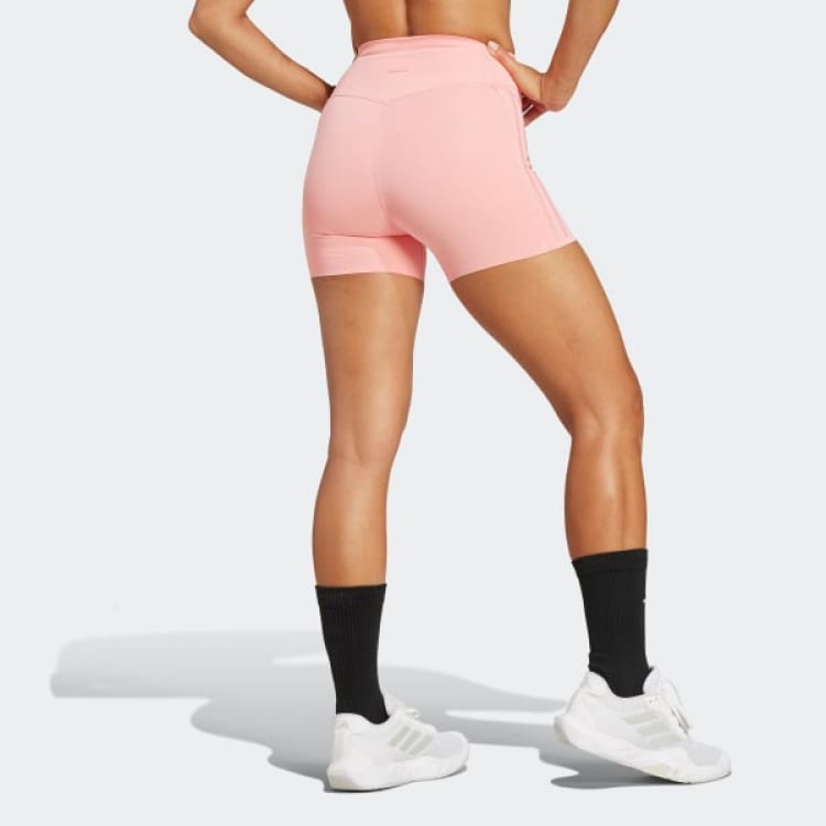 Adidas Free Shipping With AdiClub Optime 4 Inch Raw Cut Hem Leggings IK5481