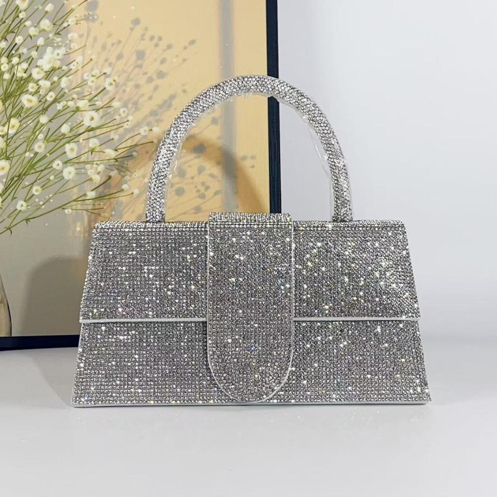 Luxury Rhinestone Evening Bags for Women Diamonds Handbags and Purses Crystal Party Wedding Clutch Shoulder Crossbody Bag Lady