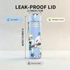 1PC Angel Wing Saint Pair Figure 750ml Color Plastic Sports Water Bottle Leakproof Flip Straw Lid Suitable for Sports Office Home Use
