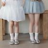 Children Summer Ultra-thin Ice Cream Colored Mesh Socks for Girls Solid Breathable Mid Tube Socks  New