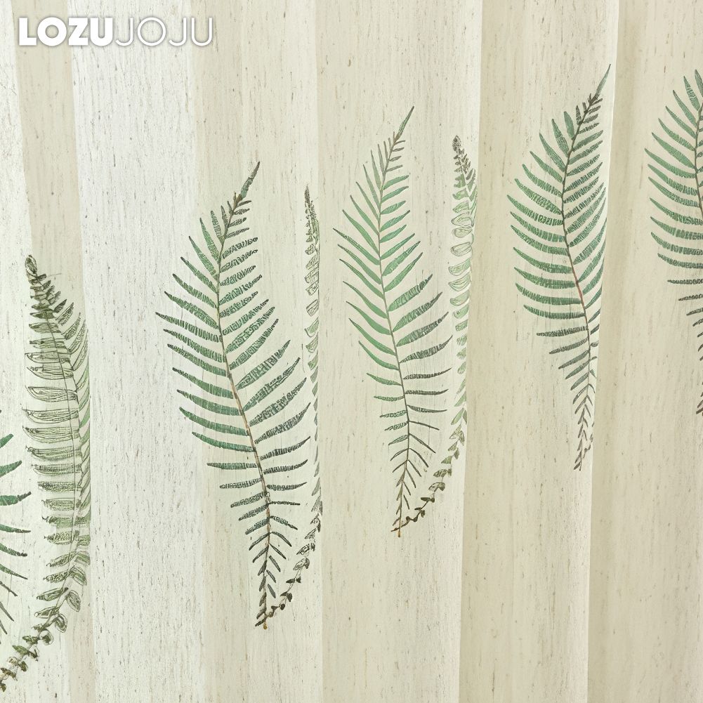 1 STÜCK LOZUJOJU Modischer und vielseitiger Retro-Licht-Luxus-gestickter, halbtransparenter, durchsichtiger Vorhang für Wohnzimmer, Schlafzimmer, Heimdekoration