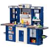 Kitchen Playset Kids Pretend Cooking Play Toy 74 Piece Accessories Blue