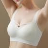 Invisible Bra Women's Gathering Underwear Fixed Cup Sexy Bra Push Up Bra