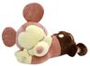 MORIPiLO Morishita Body Pillow, Mickey Mouse, Classic Brown, Approx. 45cm, Fluffy Plush Cushion, Character Merchandise, Disney, 4620361