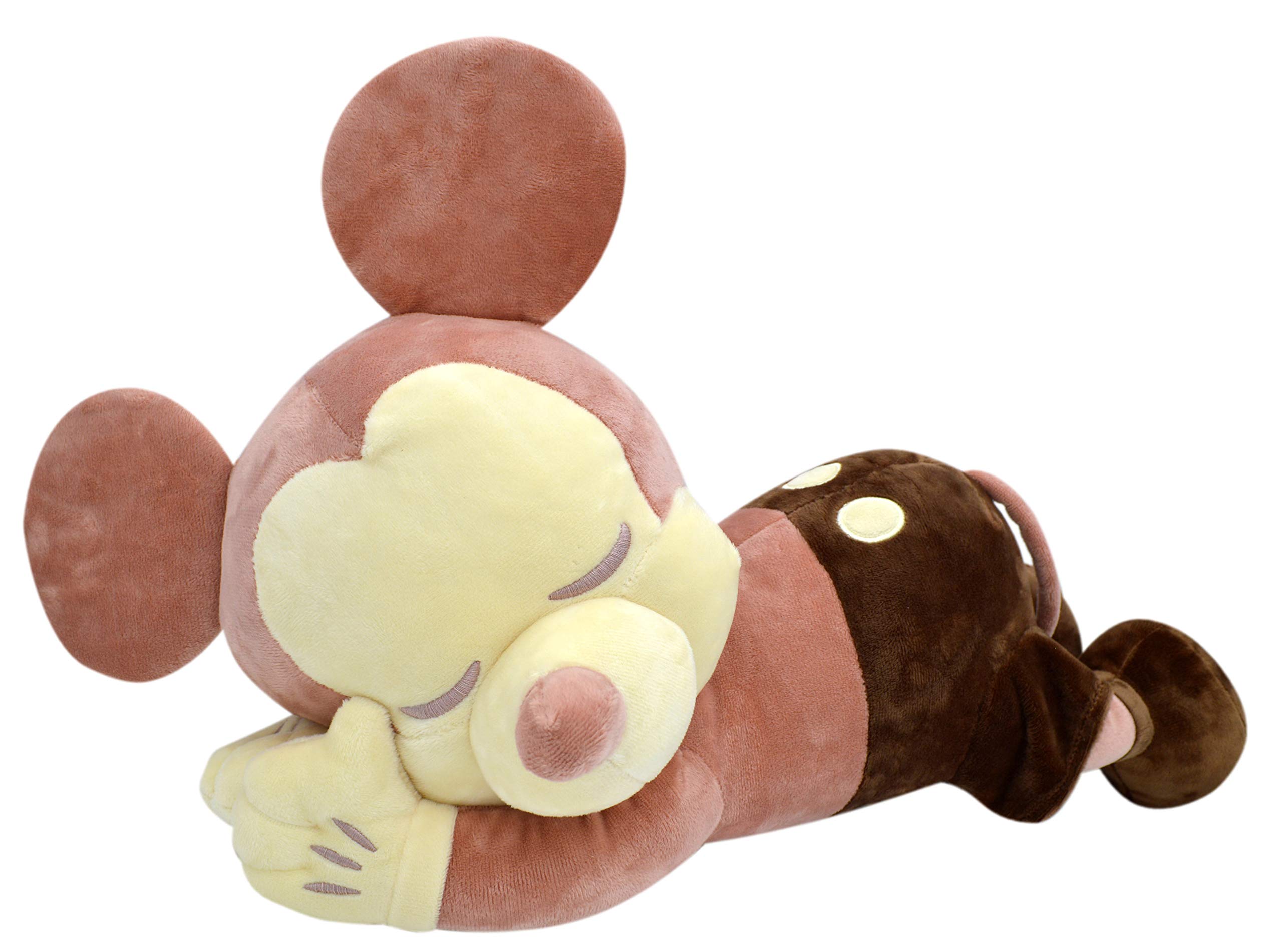 

MORIPiLO Morishita Body Pillow, Mickey Mouse, Classic Brown, Approx. 45cm, Fluffy Plush Cushion, Character Merchandise, Disney, 4620361