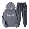 New European and American Spring and Autumn Women's Sports Sweater Set Fashion Casual Sweater Sweatpants Set Hoodie Women