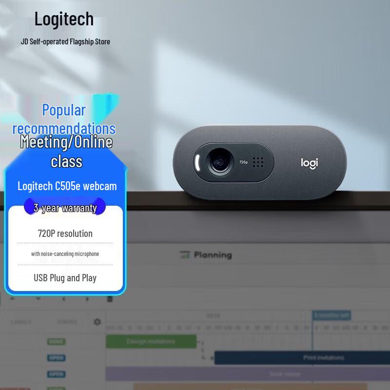 Logitech C505e 720p HD Webcam