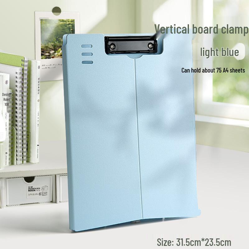 

A4 Morandi Color Thick Folder: Student Exam Pad & Office Document Holder