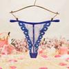 Cotton Crotch Lace Embroidered Panties Low Waist Transparent T-Pants Sexy Mesh Thongs  Gift