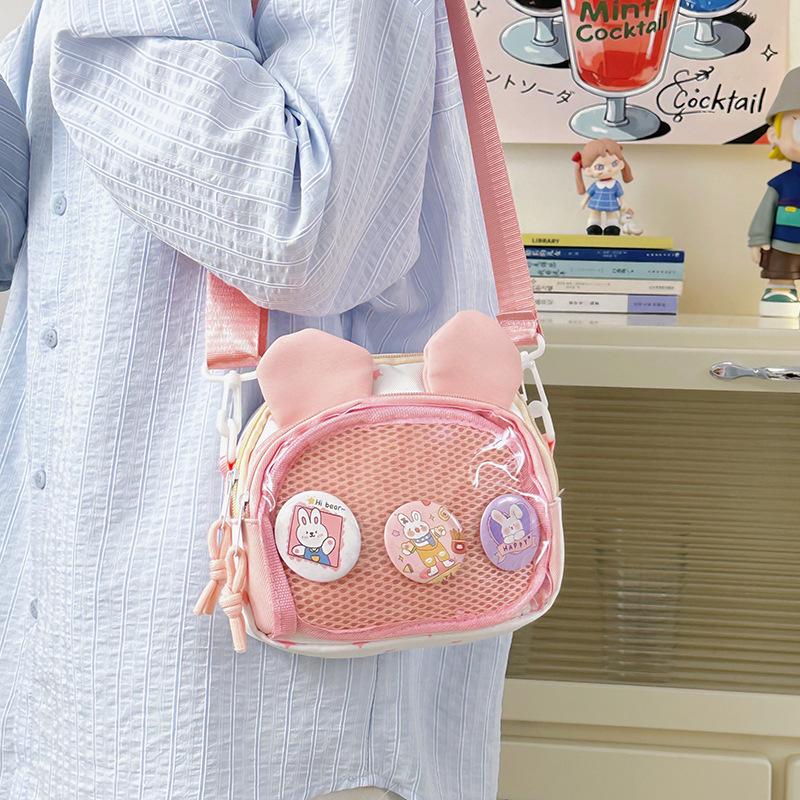 Japanese girl ins transparent pain bag summer 2025 new small fresh literary and versatile single shoulder crossbody jelly bag