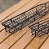 Barbecue Grill Baskets for Meat Vegetables Lockable Grille Rolling BBQ Cage with Wooden Handle Barbecue Net Rack for Shrimp Fish Veggies