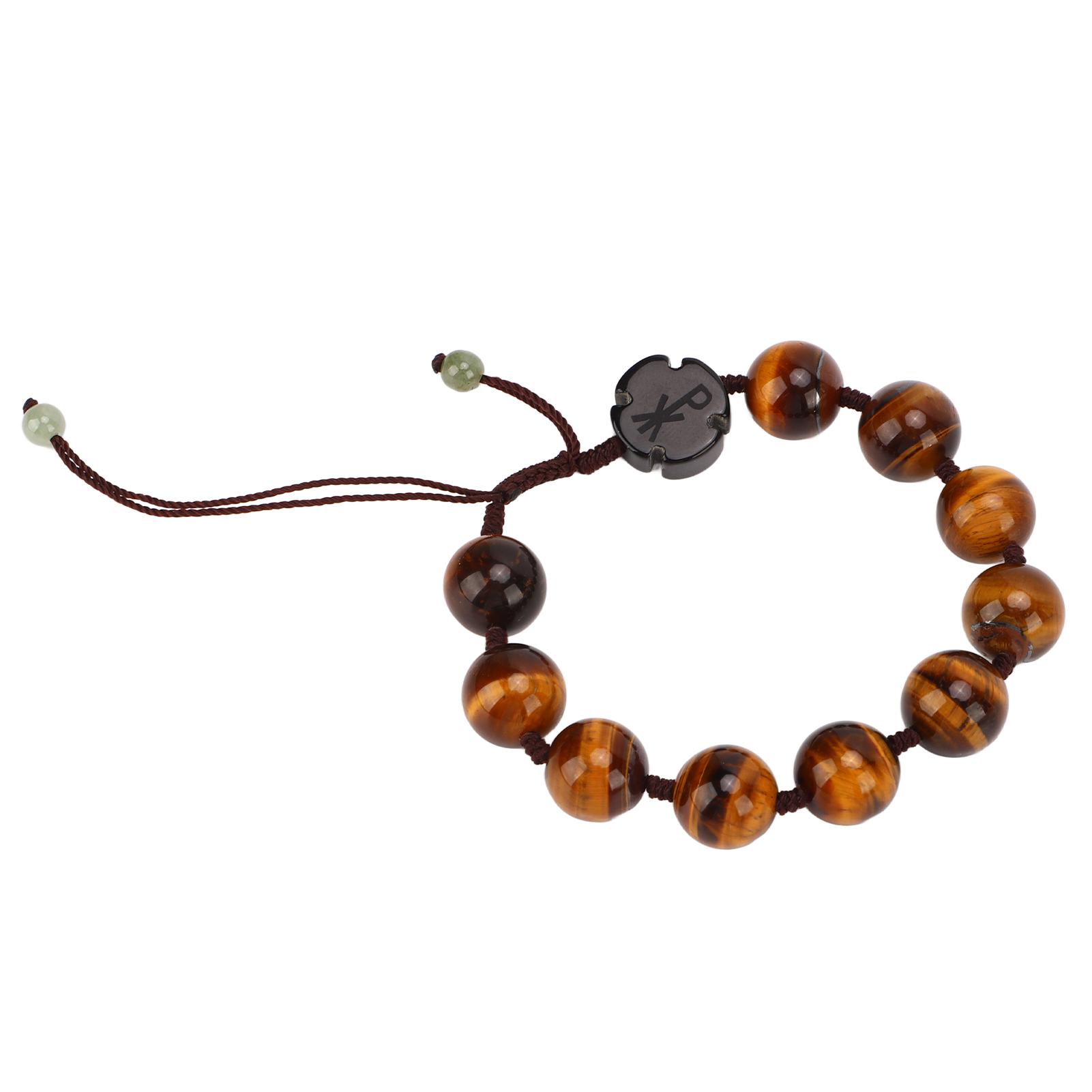 

Браслет из камня тигровый глаз, регулируемый, лечебный, натуральный, круглый, для женщин и мужчин