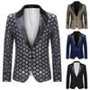 Fashion Men's  Winter Casual Jacket Long Sleeve Performances Top Blouse