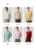 Women's French Design Cashmere Crossover Collar Sweater - Skin-Friendly, Loose Knitwear for Autumn and Winter.