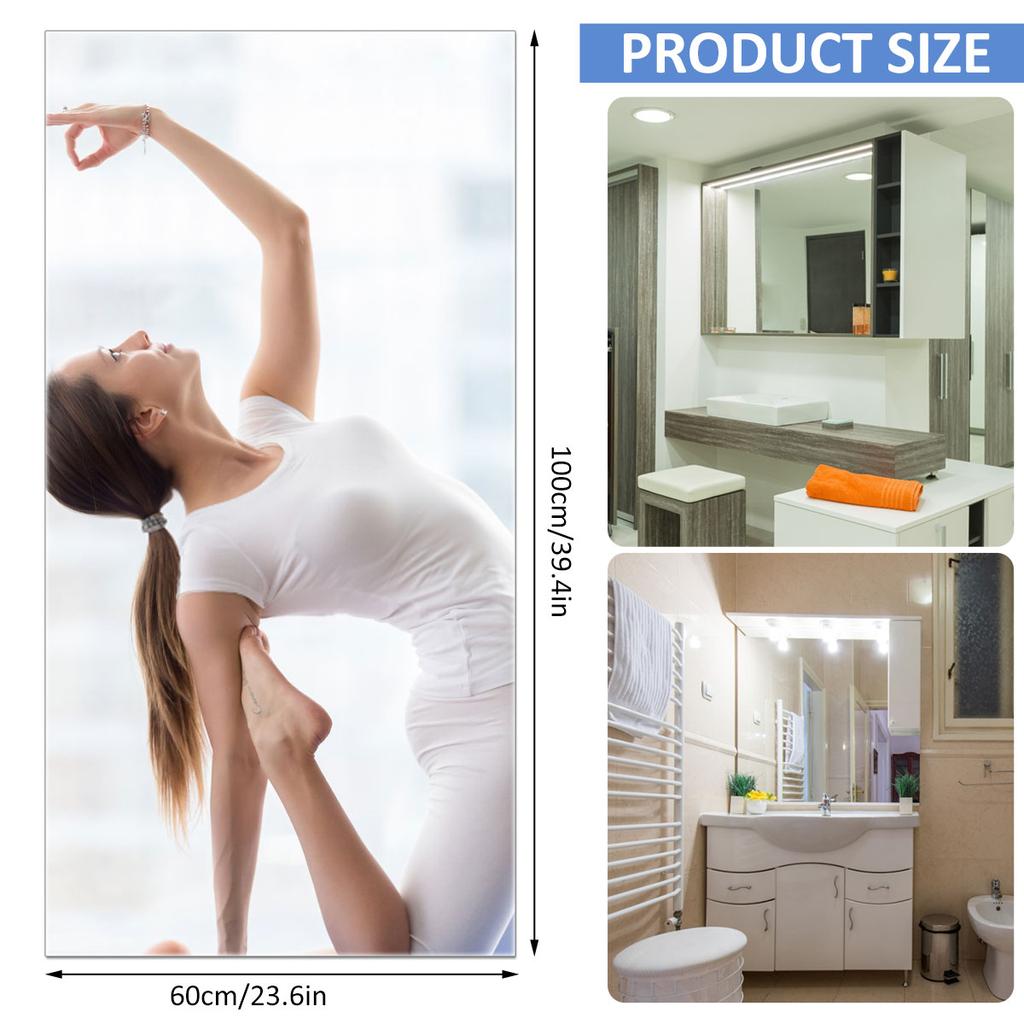 Selbstklebende flexible Spiegelaufkleber für Heimdekoration, zuschneidbar, DIY, handgefertigt, dekorative Spiegelplatte, flexibler Spiegel für die Wand