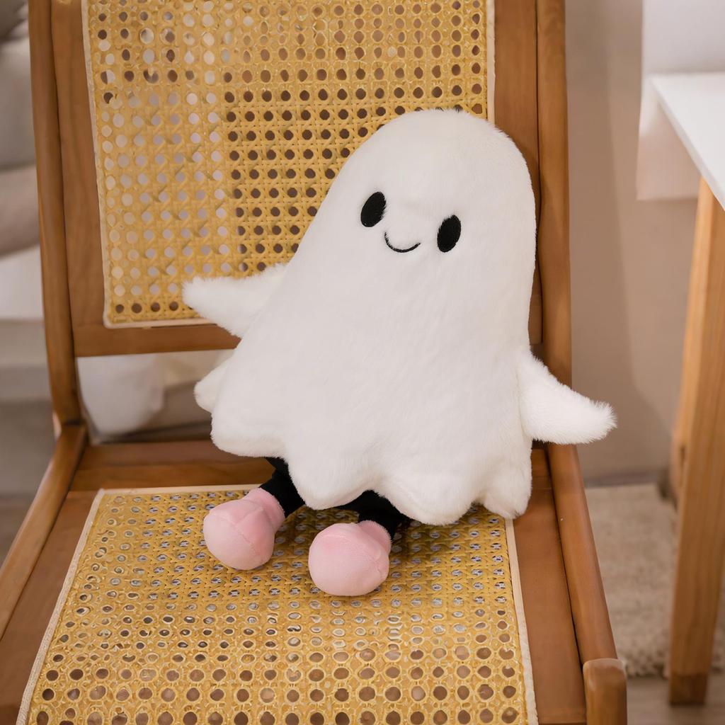 Halloween Cute Ghost Figure Stuffed Doll Toy Decorations Doll Cute Birthday Gifts For Kids Home Holiday Party Display Decor