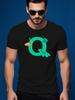 Summer Tshirt with Colorful Q Graphic - Soft Cotton