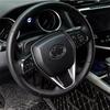 Carbon Fiber Steering Wheel Decor Frame Trim 3PCS For Toyota Camry 2018-2024