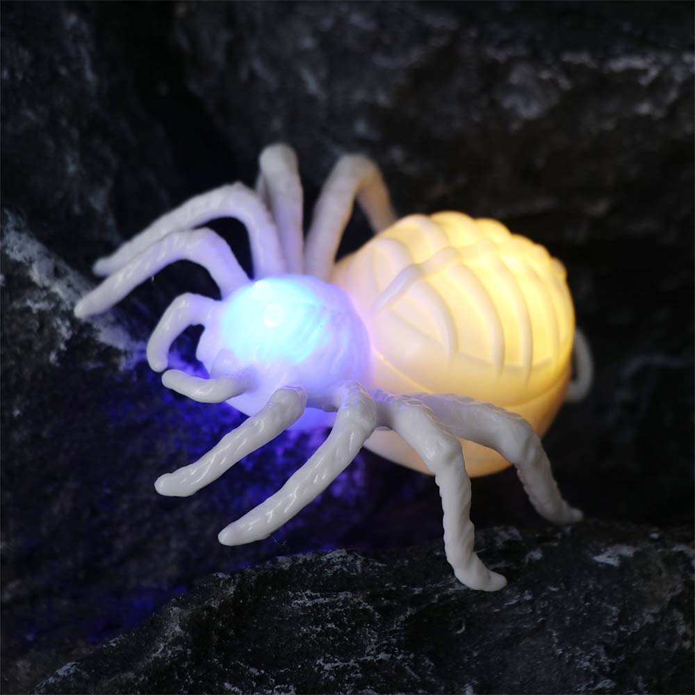 Realistic Illuminated Spiders Light Scary LED Spiders Light  Ghost Festival