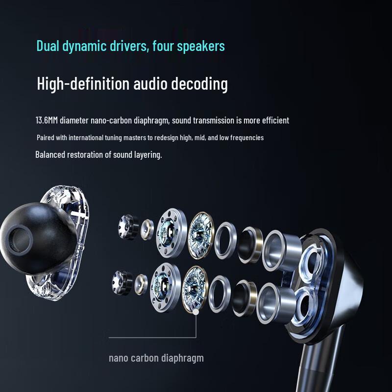 OKES A15 Wireless Neckband Bluetooth Earphones