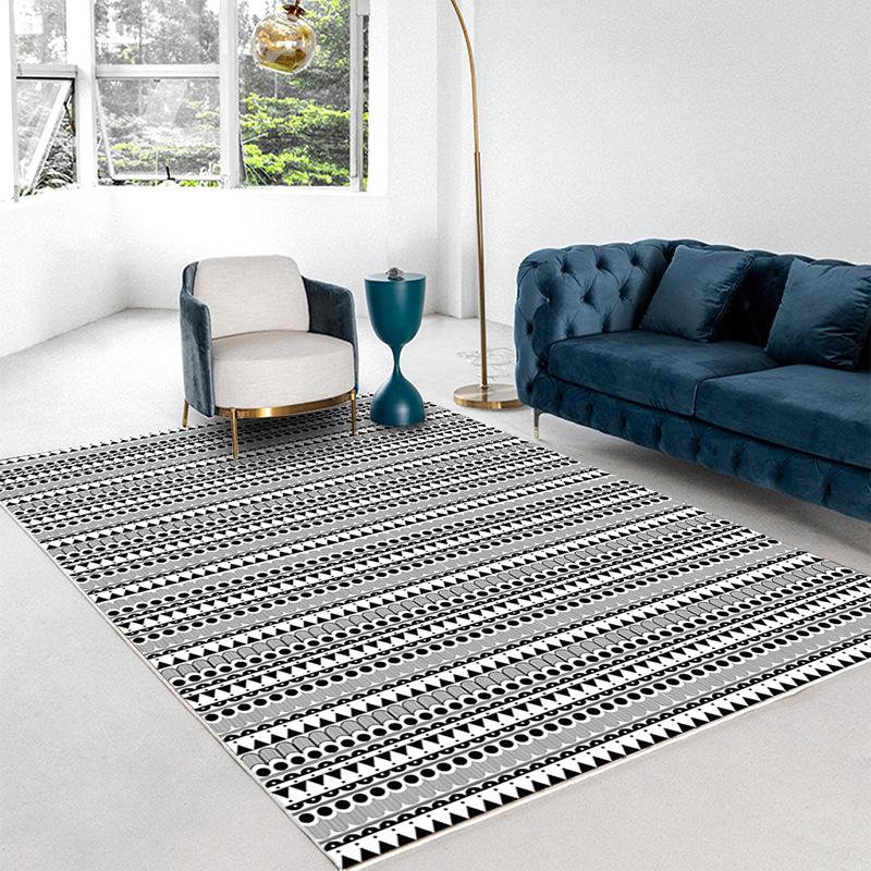 Moroccan Washable Rugs for Living Room Bedroom Large Area Non-slip Floor Mat Thickened Home Decor Carpet