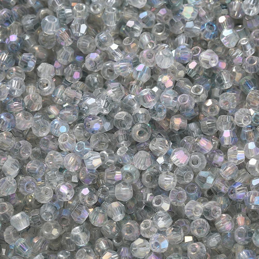 100pcs 3.5x4.5mm Shiny Crystal Beads Glass Mixed Beads Loose Spacer Beads for Bracelet DIY Jewelry Making Accessories