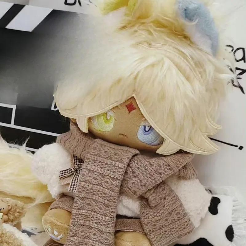 20cm Anime Game Vanilla Cookie Soft Cotton Doll Body Dress Up Clothing Plushies Kawaii Cosplay Toy Figures Fans Collection Gifts