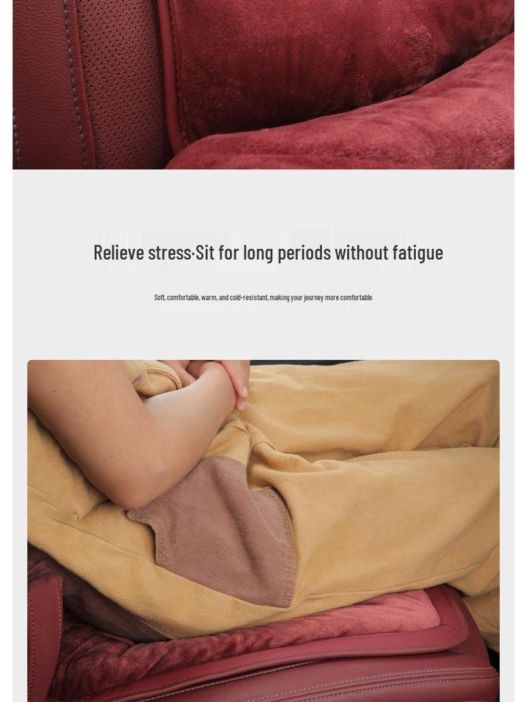 Zimowa flanelowa poduszka na siedzenie Maserati Ghibli/Levante