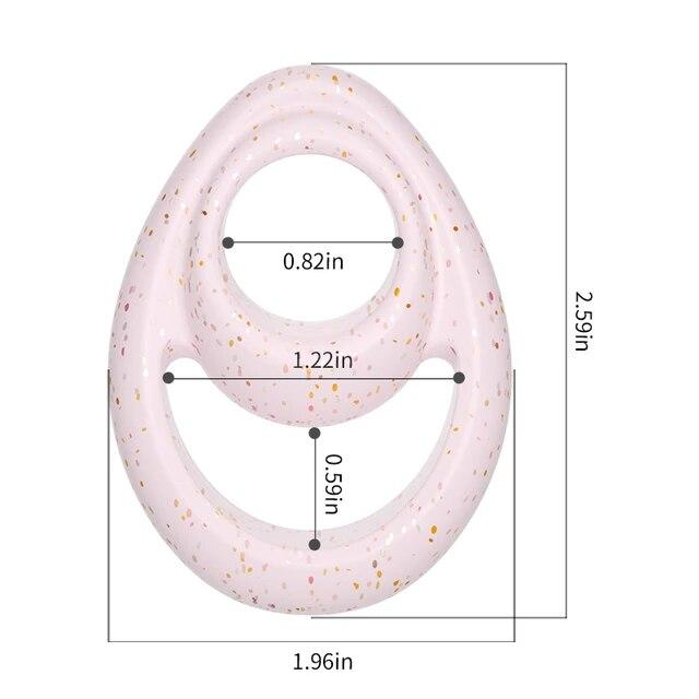New Two-hole Semen Lock Ring Delay Penis Ring Dick Enlargement Long Lasting Silicone Cock Ring Sex Toys For Couples Flirt Adults