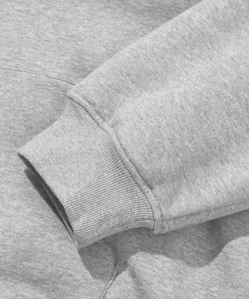 Agod Reversible Heavy Fleece Boa Hooded Zip-Up [Heather Grey]
