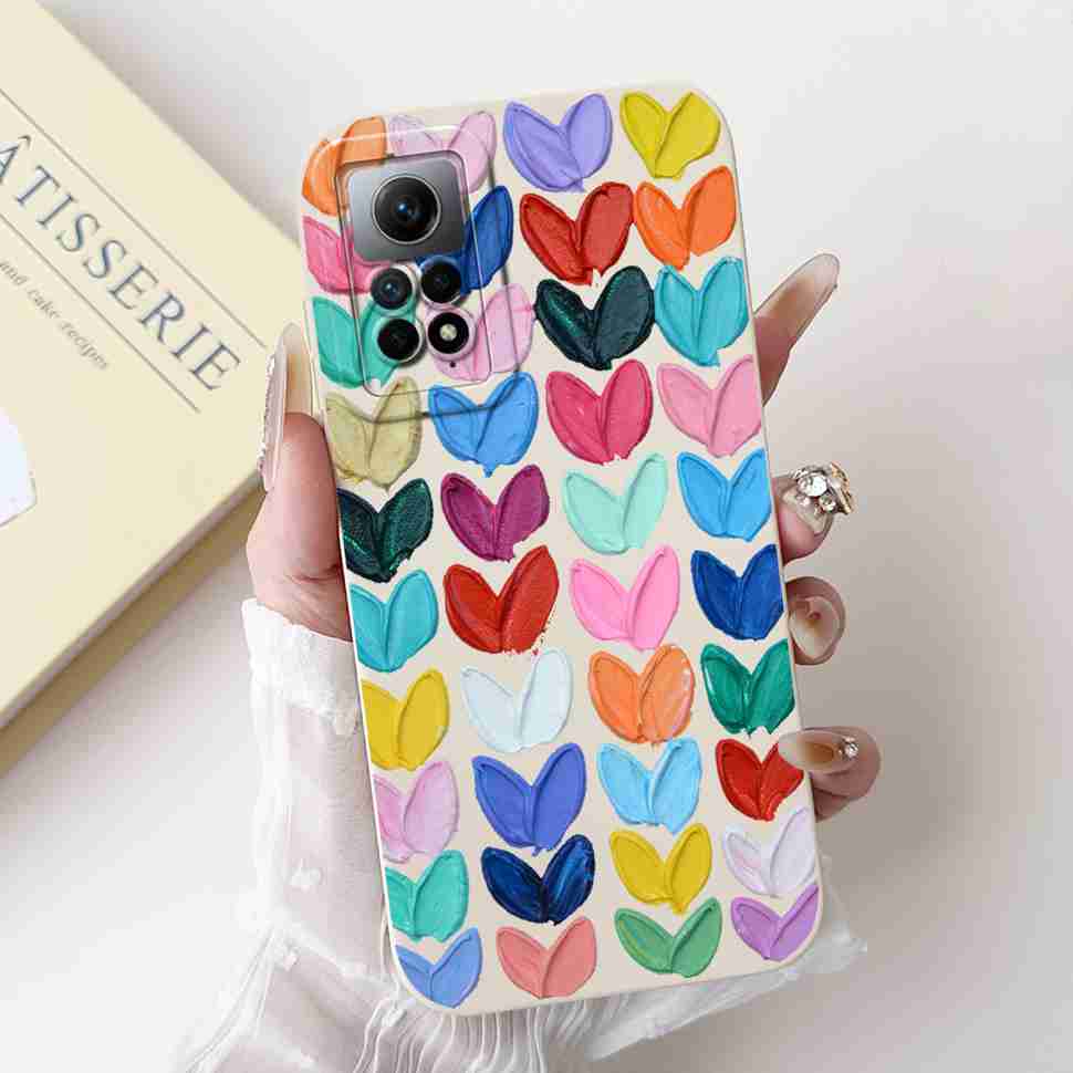 For Xiaomi Redmi Note 12 Pro 4G Case Colorful Painted Cover Soft Slim Phone Case For Redmi Note12 Pro 12Pro 4G Back Cover Capa