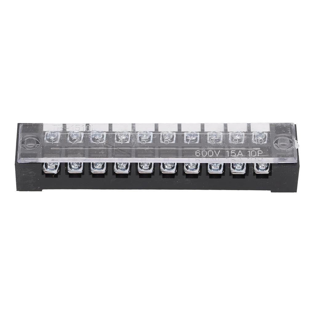 50pcs Terminal Block Stable Reliable Electrical Conductivity Compact Convenient Wire Connector for Factories 5A 600V
