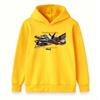 Kids Boys Girls Hoodie Sweatshirt, Funny Crocodile Head Bombard Aircraft Graphic Pullover, Casual Soft Long Sleeve Hooded Top for Kids Daily Play Wear