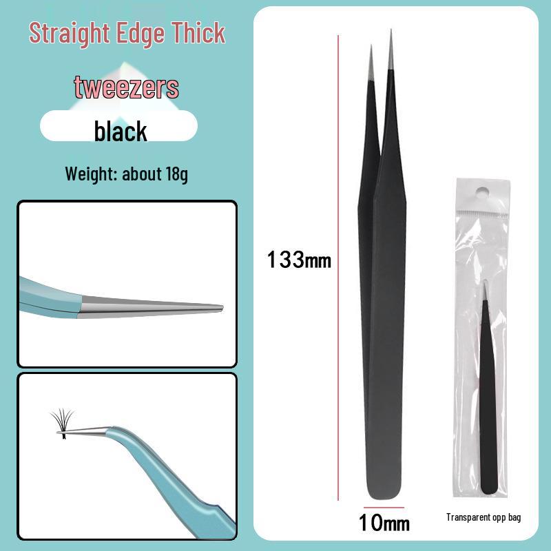 Colorful Stainless Steel Curved Tweezers for False Eyelashes and Planner Clips