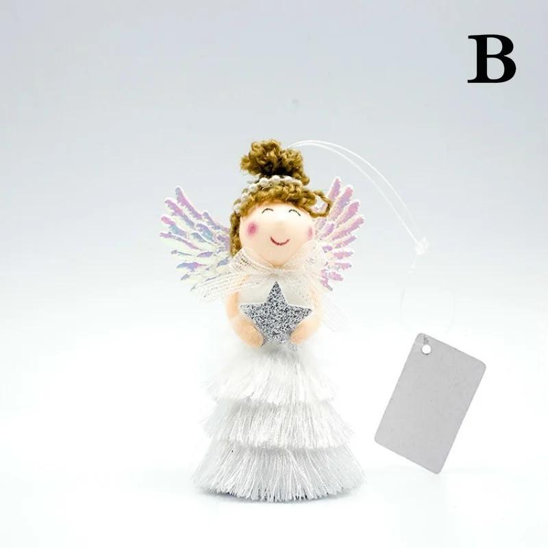 Christmas Angel Doll Pendant Fringed Skirt Doll Christmas Ornaments