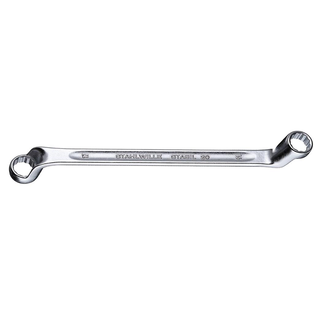STAHLWILLE Combination Size Overall Length (Stahlwille) Wrench, 75° Offset, 10x13, 220mm, 20-10x13