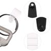 Plastic Keychain Clips Keychain Connectors Clear Flat Key Rings Split Id Badge Holder Strap Clips Office Credit Card